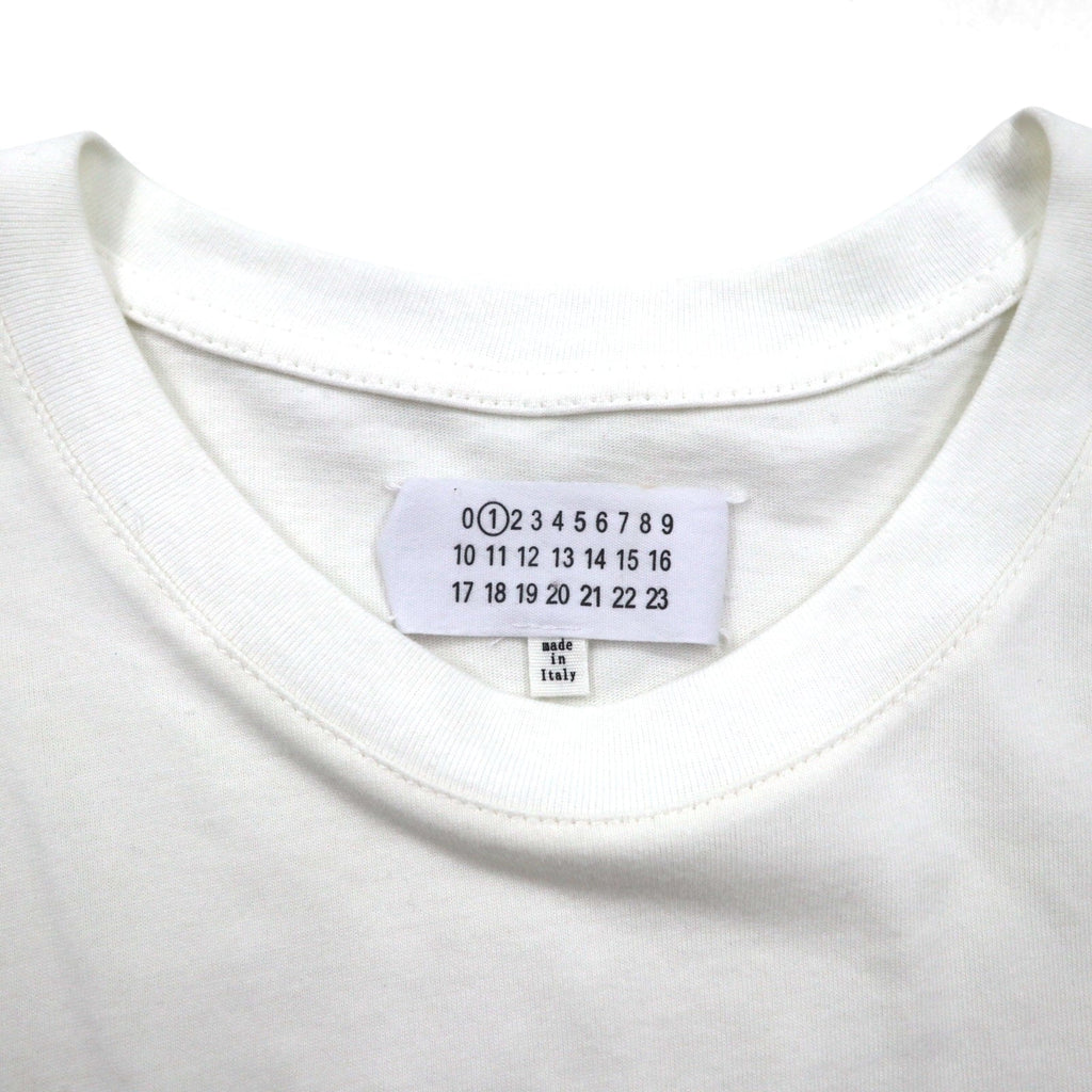 Maison Margiela Linea 1 T-shirt con stampa grafica XL bianco cotone made in Italy