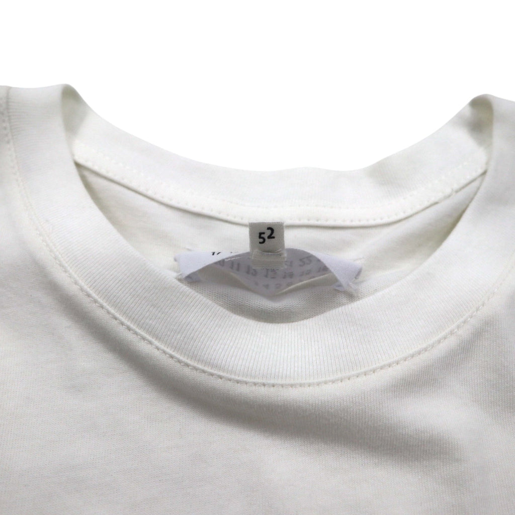 Maison Margiela Linea 1 T-shirt con stampa grafica XL bianco cotone made in Italy