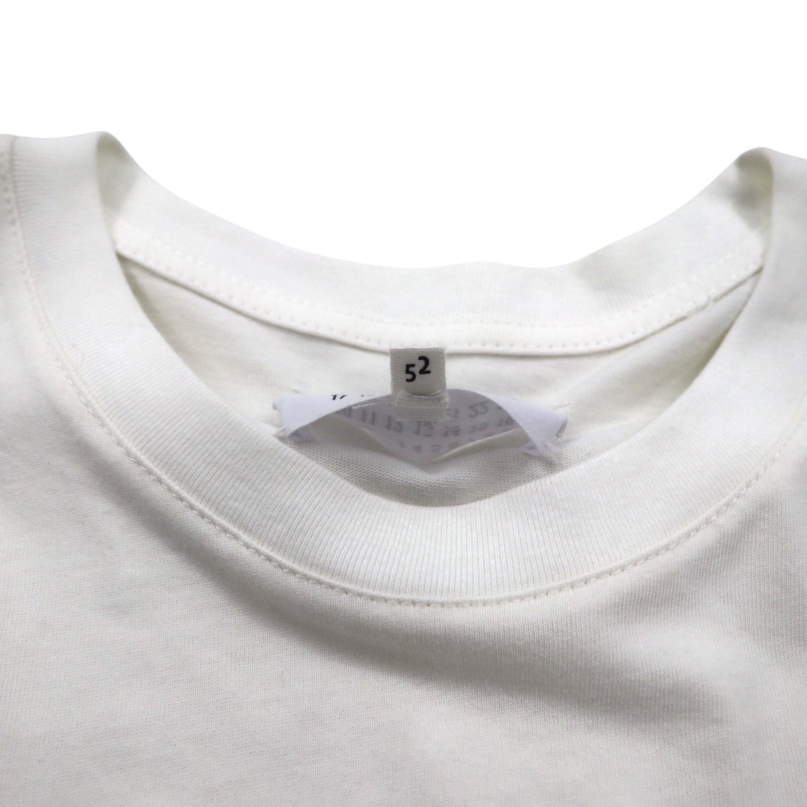 Maison Margiela Linea 1 T-shirt con stampa grafica XL bianco cotone made in Italy