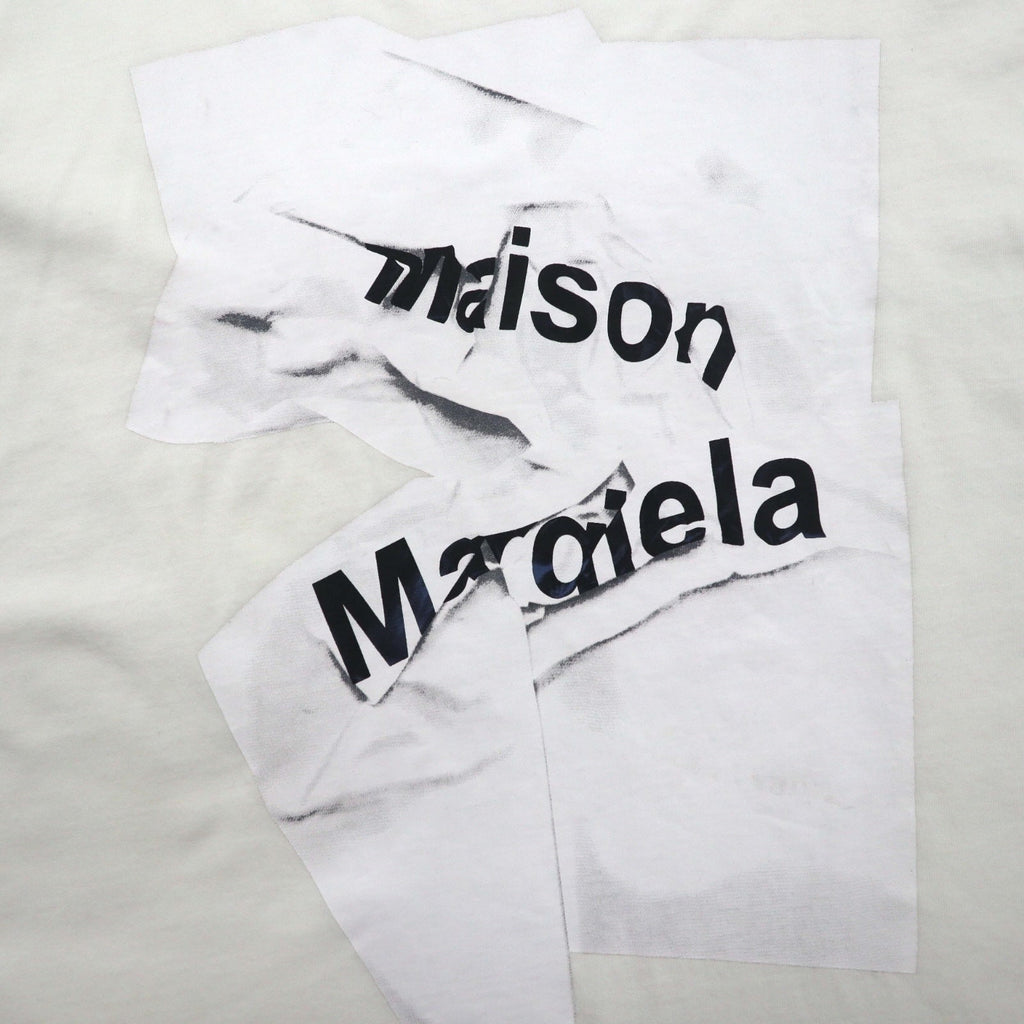 Maison Margiela Linea 1 T-shirt con stampa grafica XL bianco cotone made in Italy