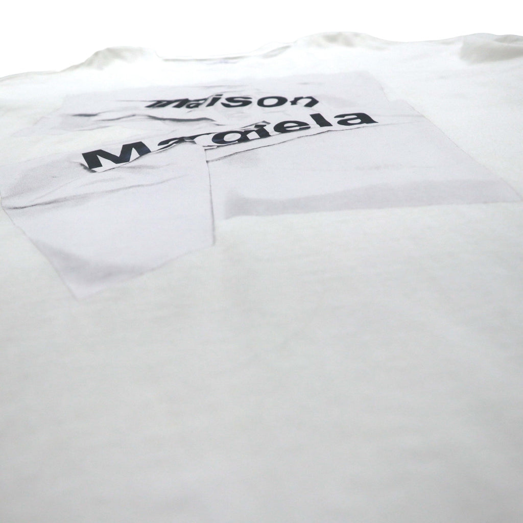 Maison Margiela Linea 1 T-shirt con stampa grafica XL bianco cotone made in Italy