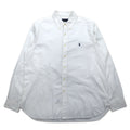 RALPH LAUREN Camicia button-down in oxford, taglia XL, colore bianco, cotone, piccolo ricamo con pony, made in Sri Lanka