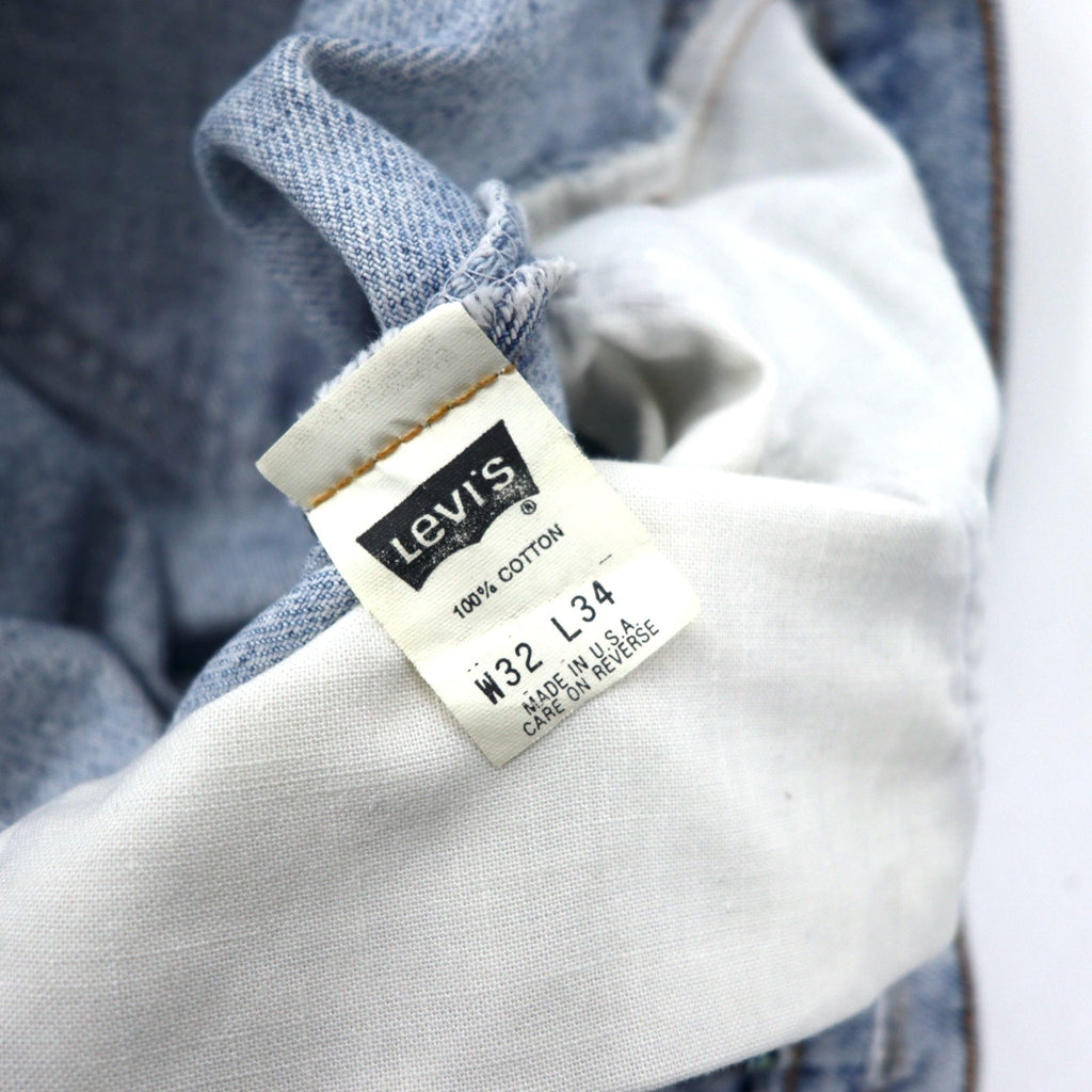 Levi's USA製 505 デニムパンツ 32 ブルー アイスウォッシュ 505-4891