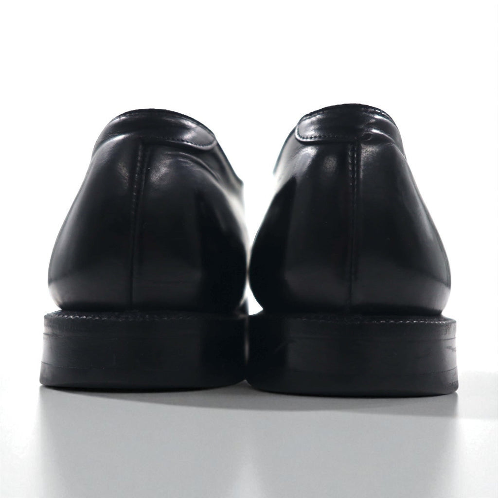 THE JOHNSTON & MURPHY SHOE 70年代 USA製 サドル ドレスシューズ 27-27.5cm ブラック レザー