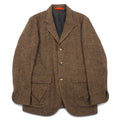 Paul Smith Giacca sartoriale in tweed a 3 bottoni, taglia M, marrone, lana, made in Japan