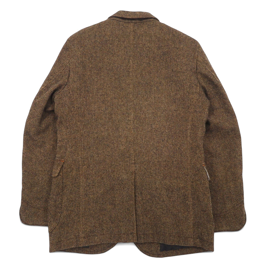 Paul Smith Giacca sartoriale in tweed a 3 bottoni, taglia M, marrone, lana, made in Japan