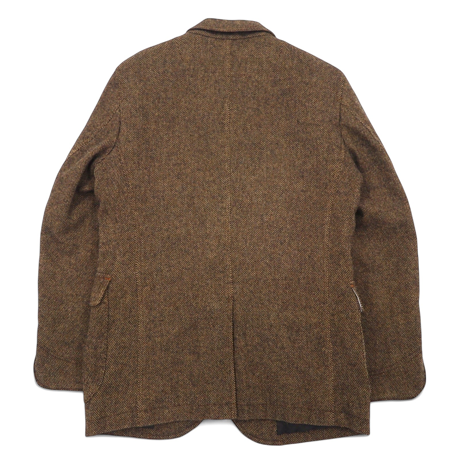Paul Smith Giacca sartoriale in tweed a 3 bottoni, taglia M, marrone, lana, made in Japan