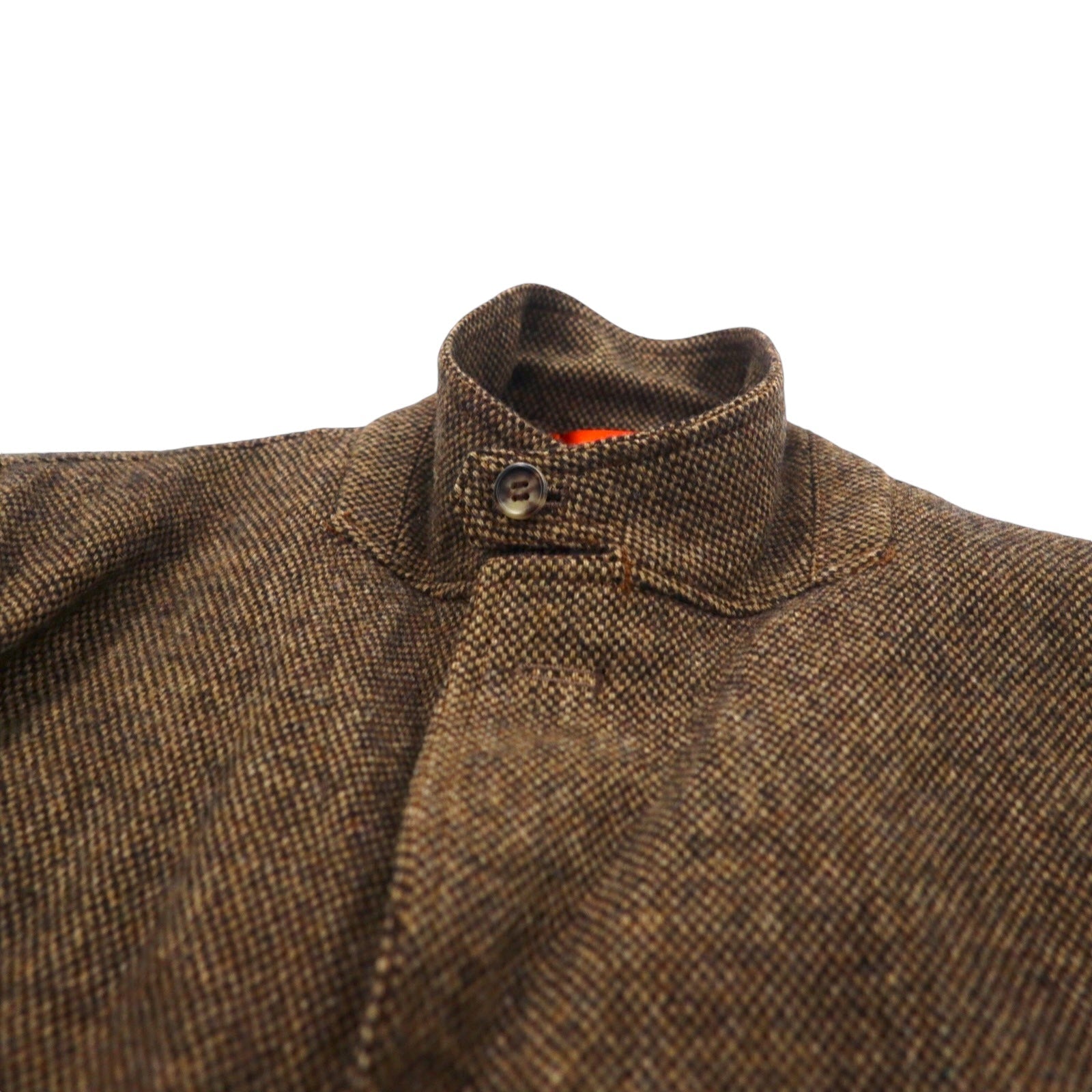 Paul Smith Giacca sartoriale in tweed a 3 bottoni, taglia M, marrone, lana, made in Japan