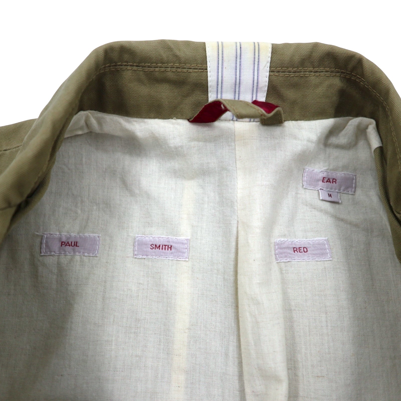 Paul Smith RED EAR Giacca sartoriale 2 bottoni M Beige Cotone Made in Japan