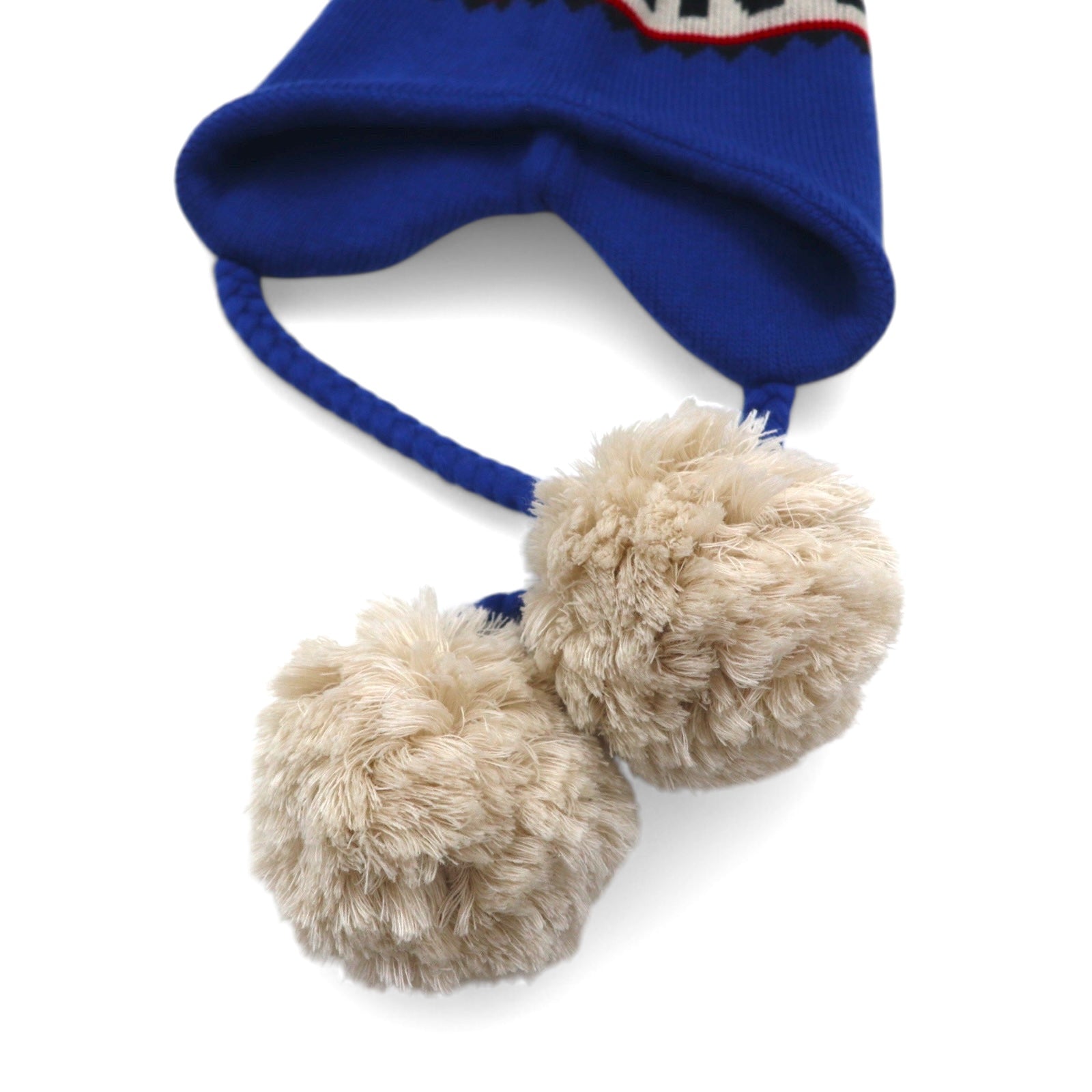 Monro Ponpon Berretto in maglia KNIT WATCH JQ CAP-BROWN Maglia Watch Jacquard Blu Acrilico Prodotto in Giappone