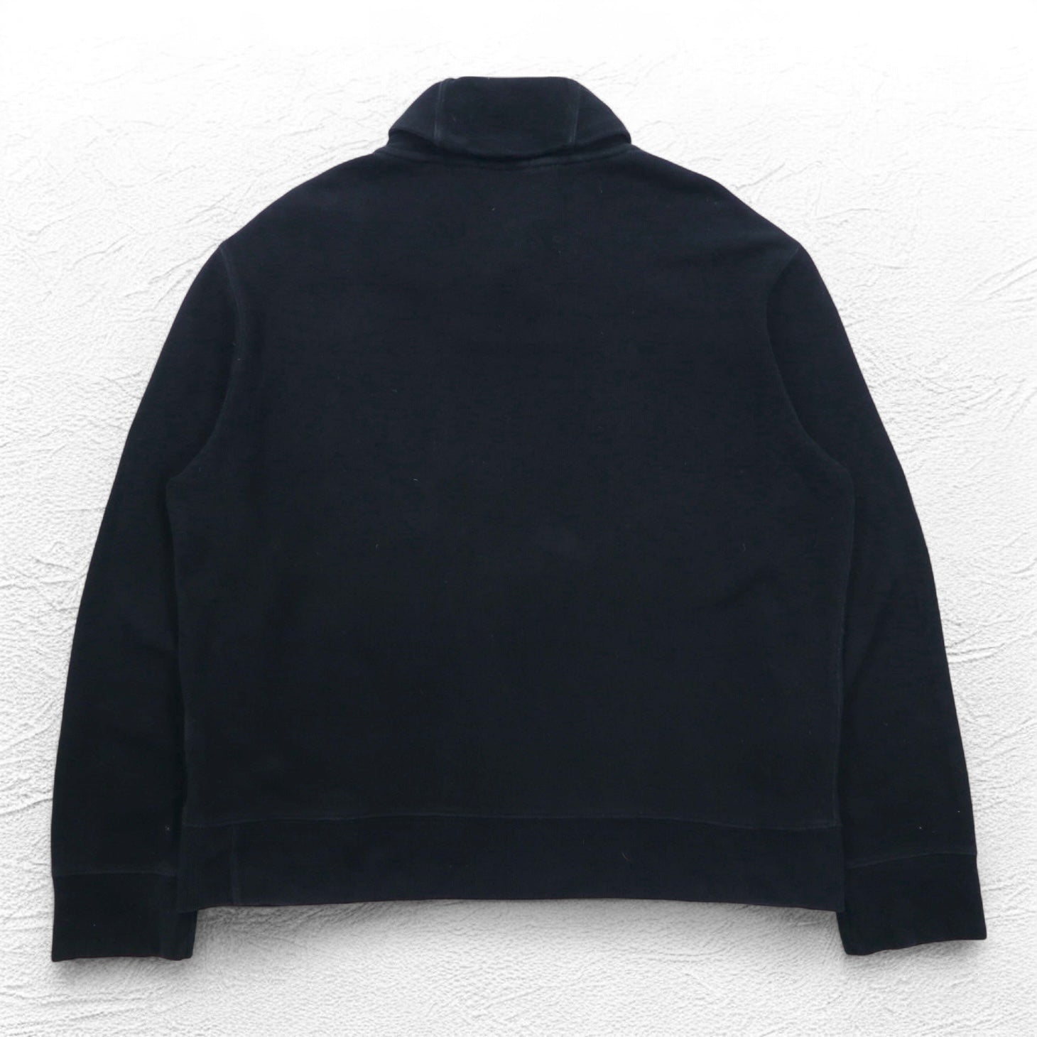 POLO RALPH LAUREN ショールカラー スウェット XL ブラック コットン スモールポニー刺繍