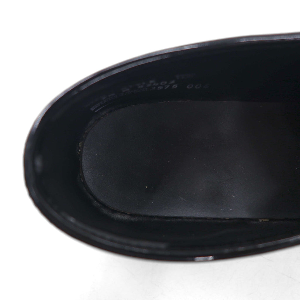 Mocassini vintage in pelle verniciata Made in USA 27.5 cm neri