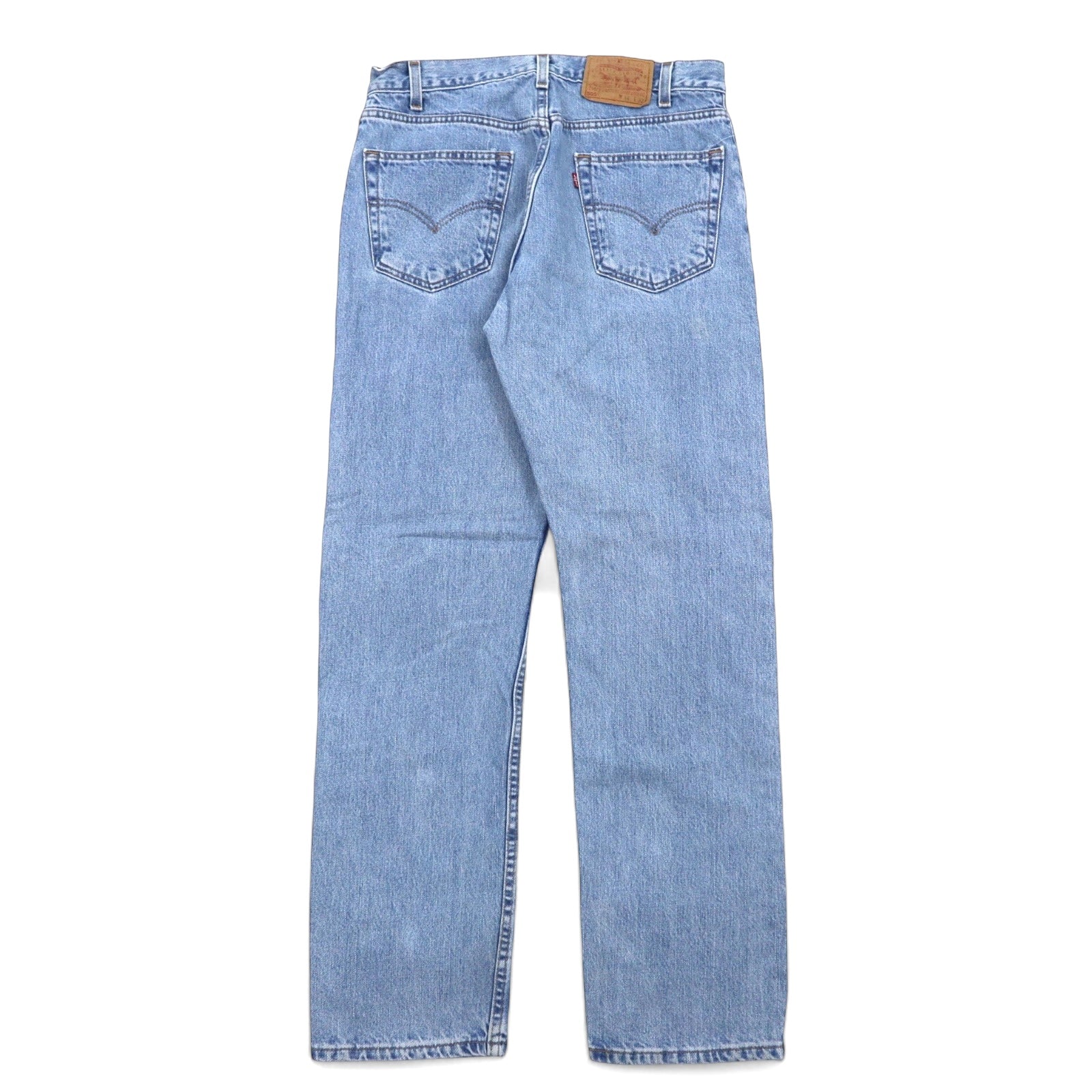 Levi's Made in USA anni '00 505 Jeans lavaggio ghiaccio 34 Blu Cotone Chiusura con cerniera REGULAR FIT GAMBA DRITTA 505-4834