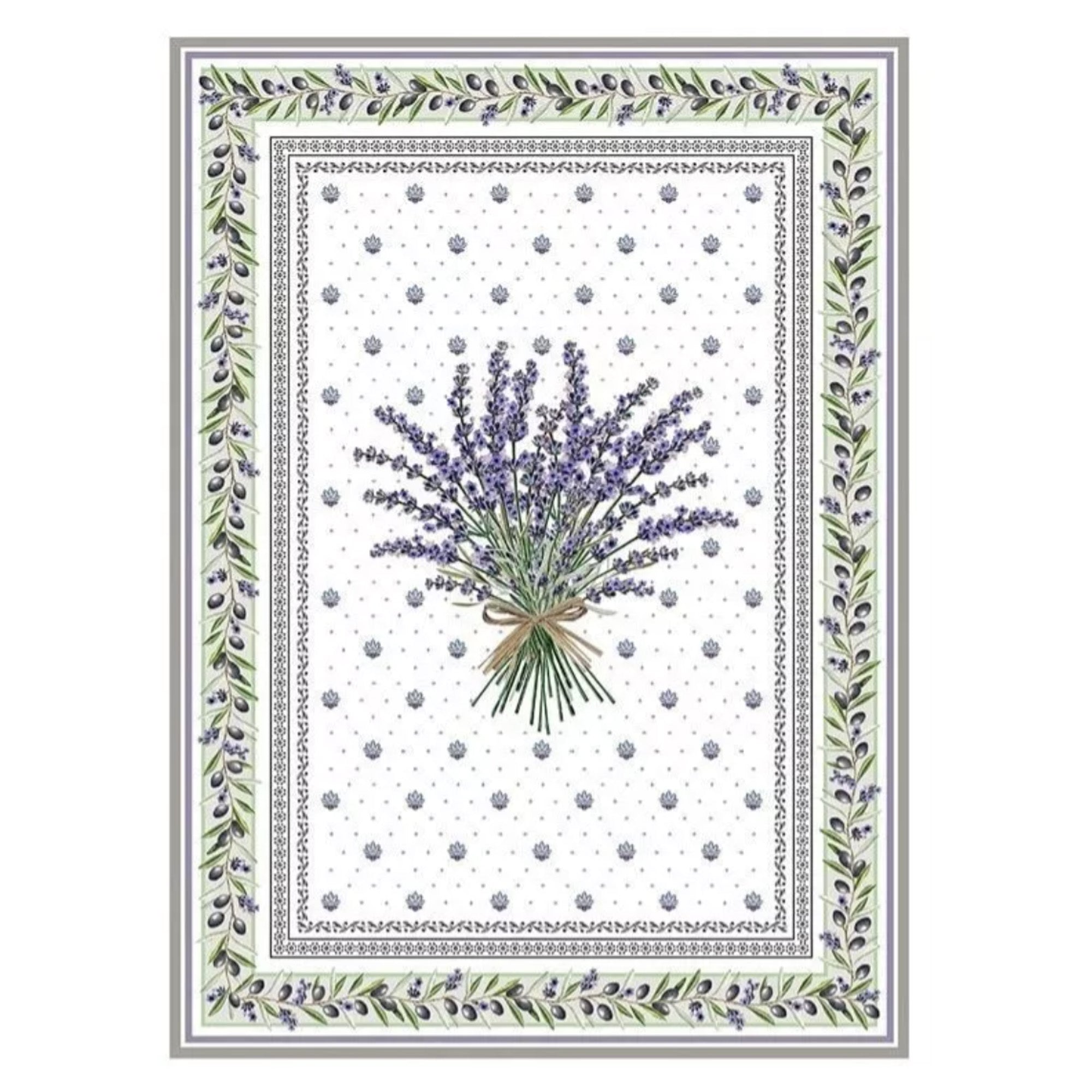 Strofinaccio fantasia lavanda