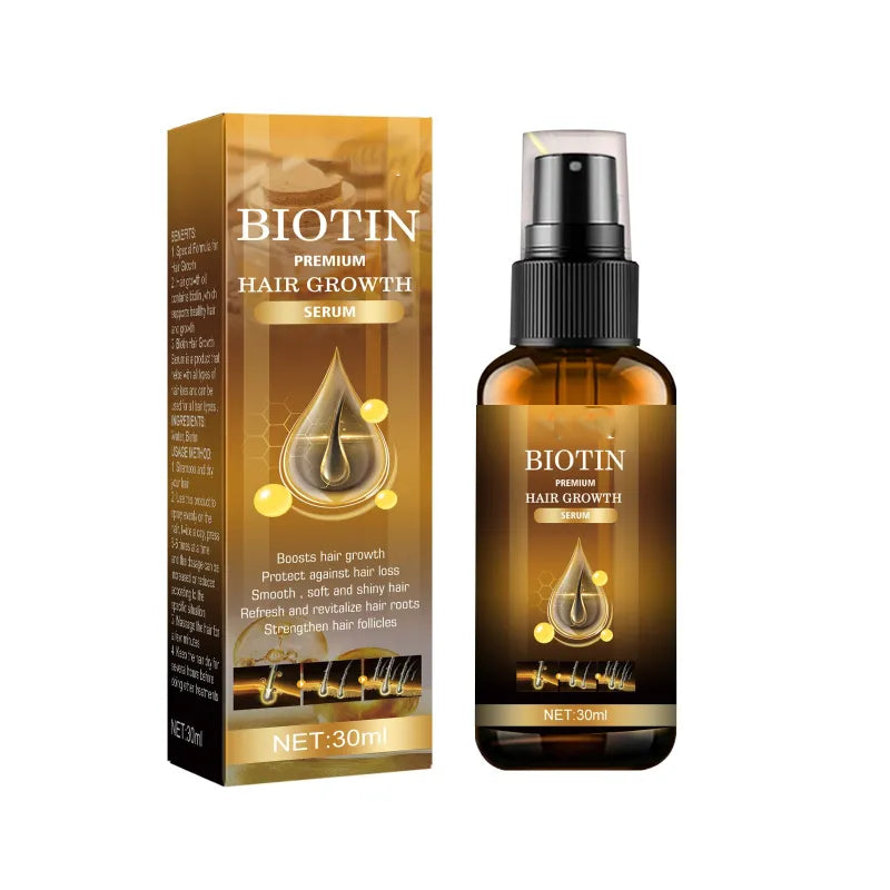 Biotin Hair Growth Spray | Castor Oil, Ginseng & Ginger Root Extract | 30ml