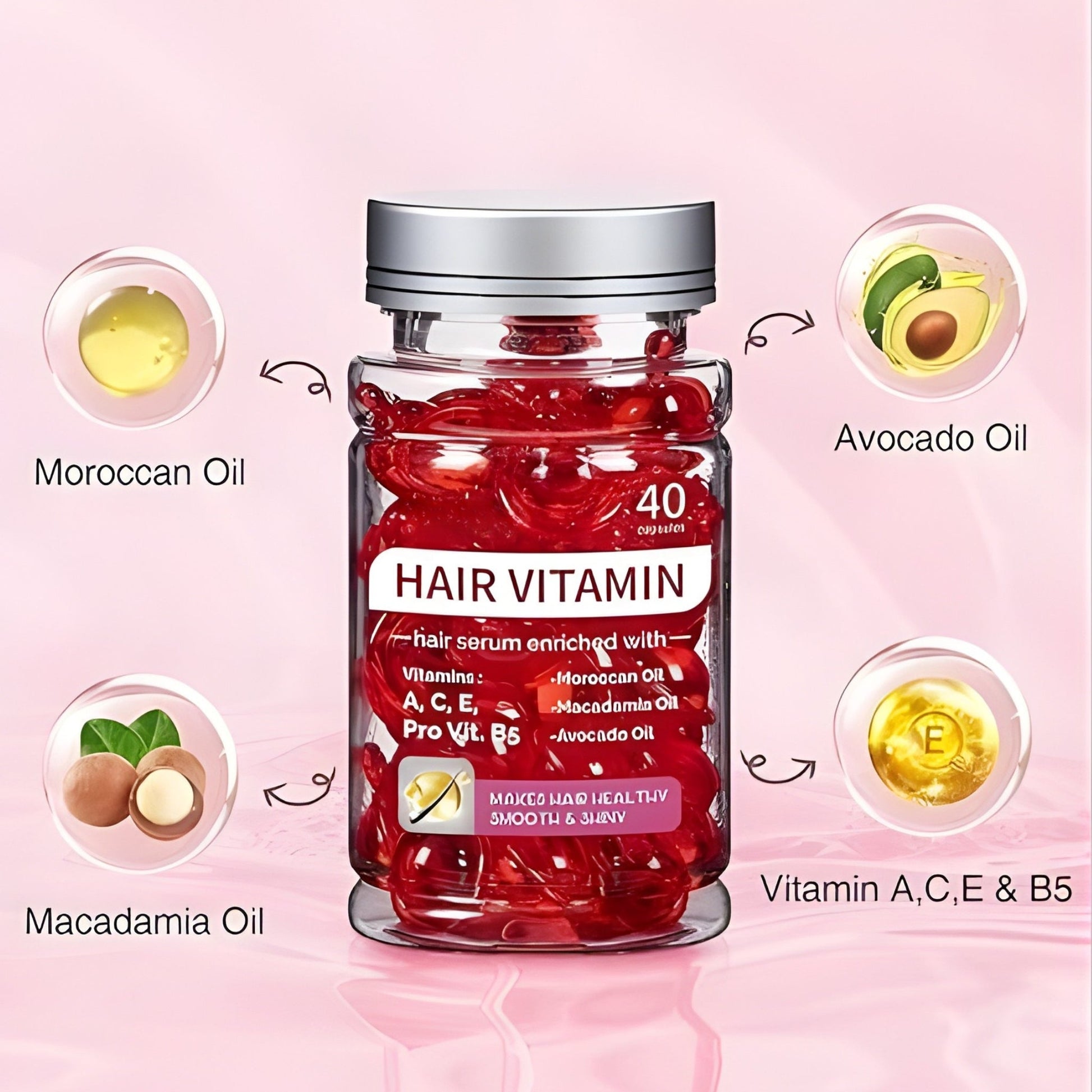 PureGlow Hair Elixir + Vitamin Gummies Set | Inside-Out Hair Care