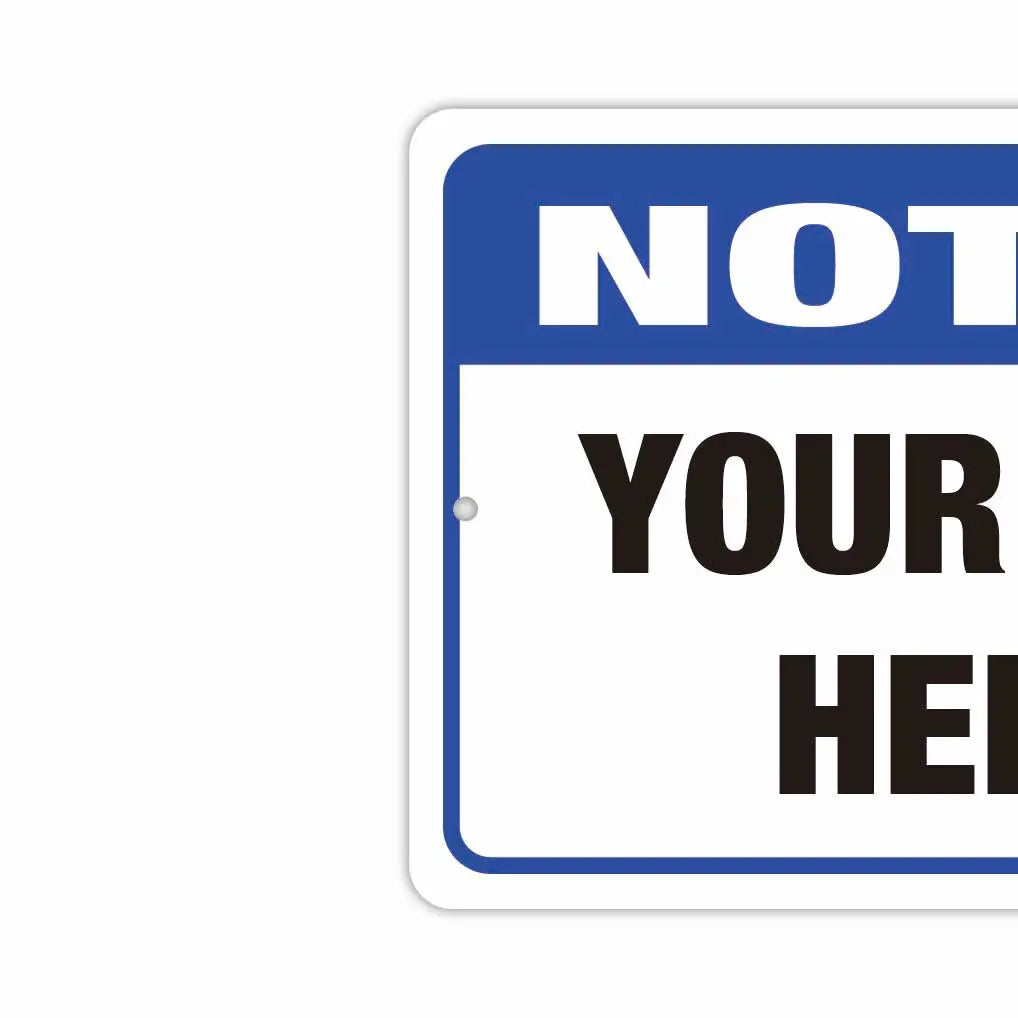 【Insegna rettangolare】Avviso! Insegna NOTICE / Insegna originale americana (circa 20x30cm)