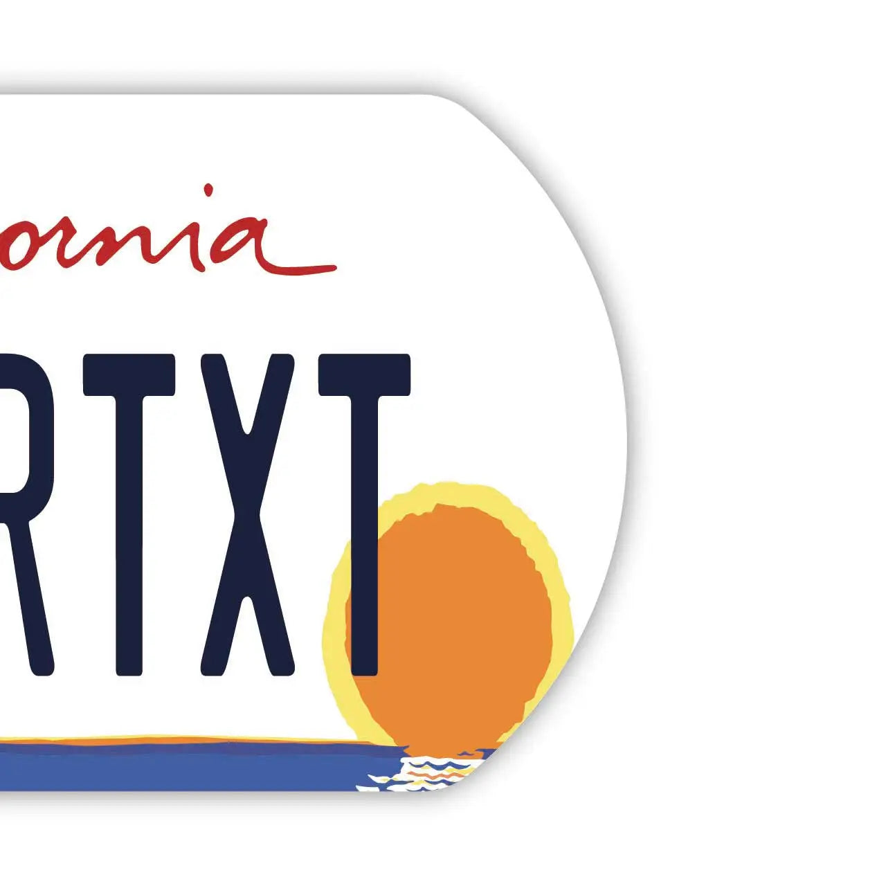 [Medaglietta identificativa per cani] California Palma/Targhetta personalizzata a forma di targa americana