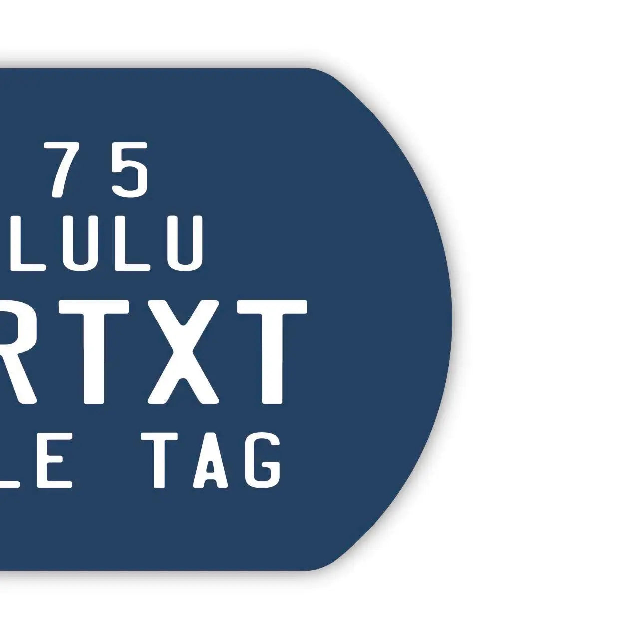 【Medaglietta identificativa per cani - Dog Tag】 Targhetta hawaiana per bicicletta - Blu / Portachiavi personalizzato a forma di targa americana