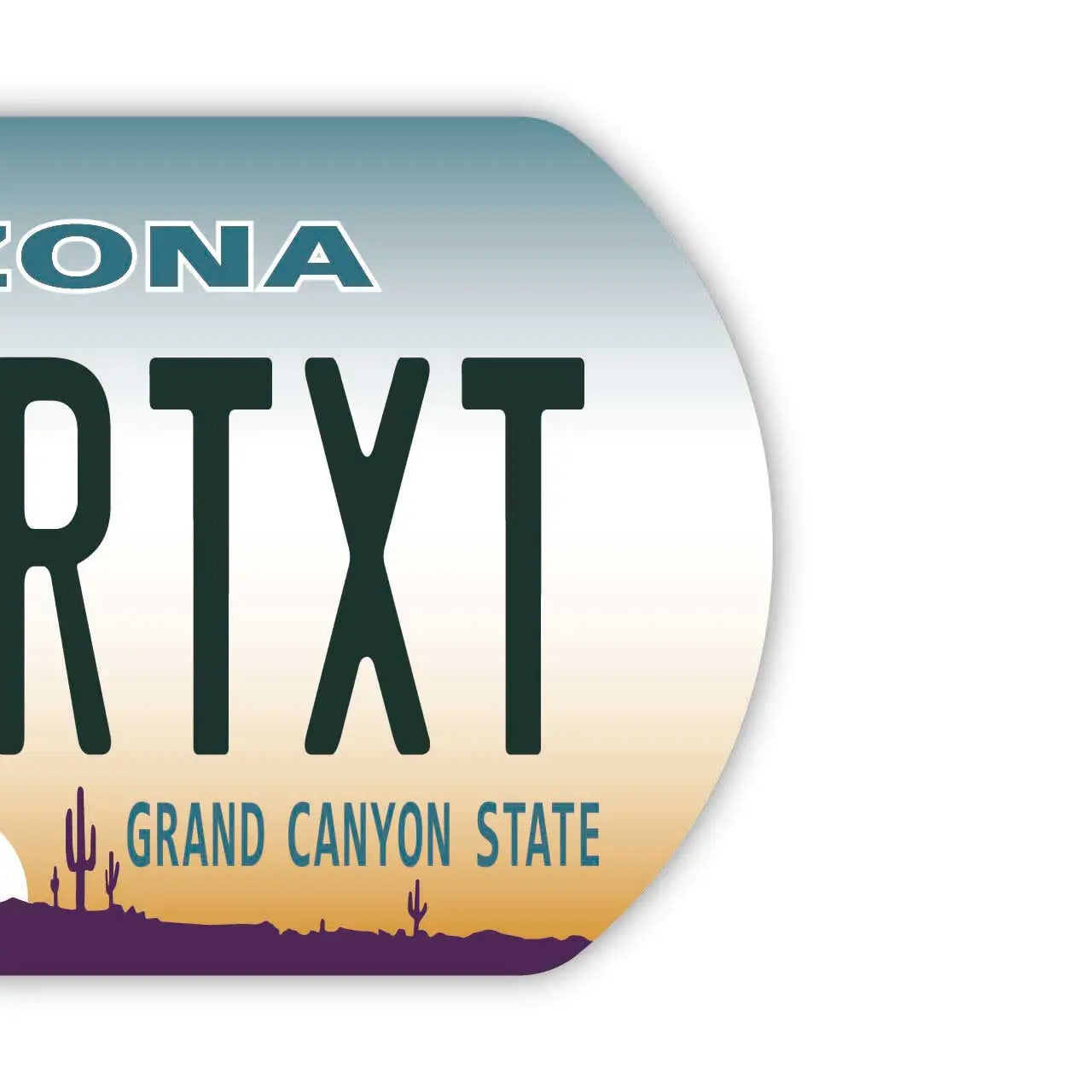 【Medaglietta identificativa per cani/Dog Tag】Arizona/Portachiavi personalizzato a forma di targa automobilistica americana