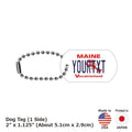 [Medaglietta identificativa per cane] Targa personalizzata a forma di targa automobilistica americana / Portachiavi personalizzato