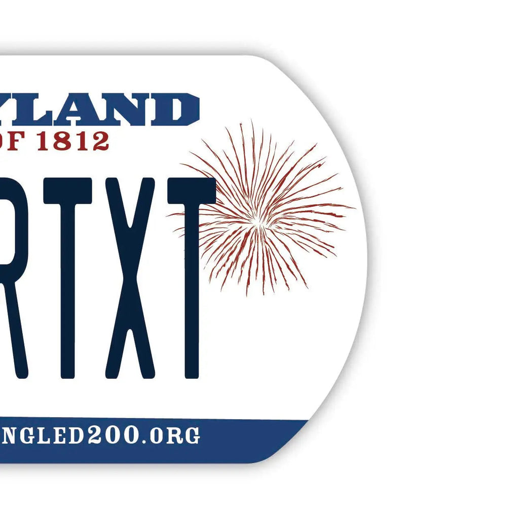 [Medaglietta identificativa per cani/Dog tag] Maryland/Portachiavi personalizzato a forma di targa automobilistica americana