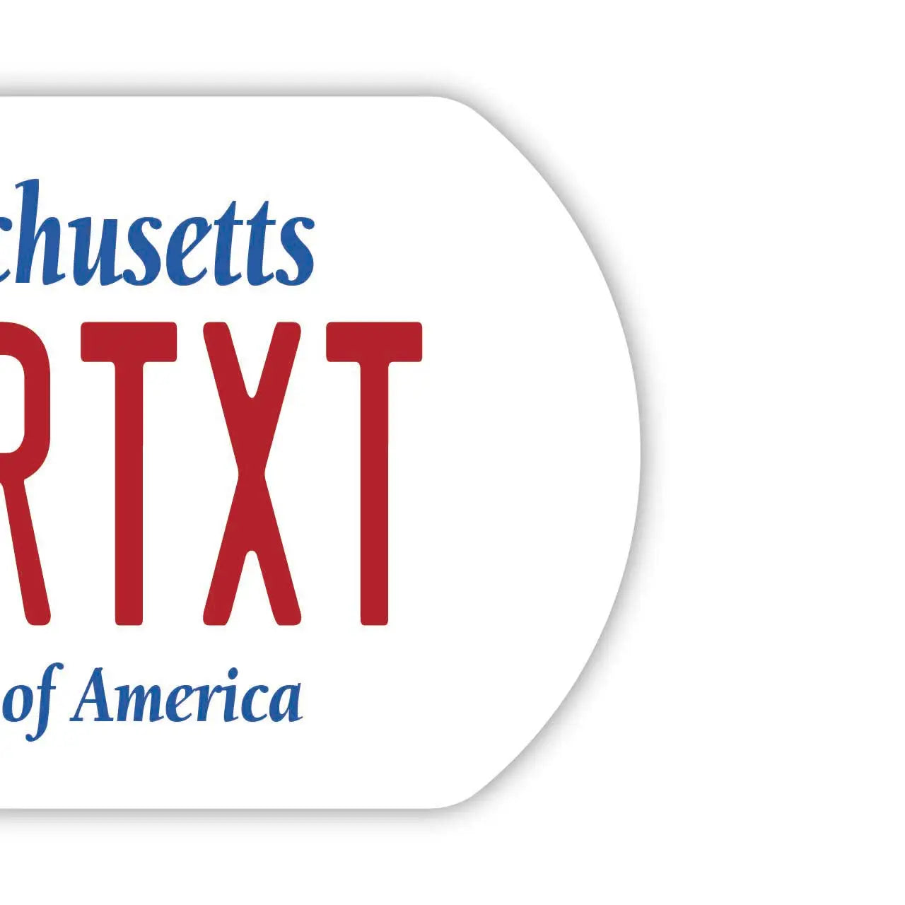 【Medaglietta identificativa per cani - Targhetta identificativa per cani】 Massachusetts / Portachiavi personalizzato a forma di targa americana originale