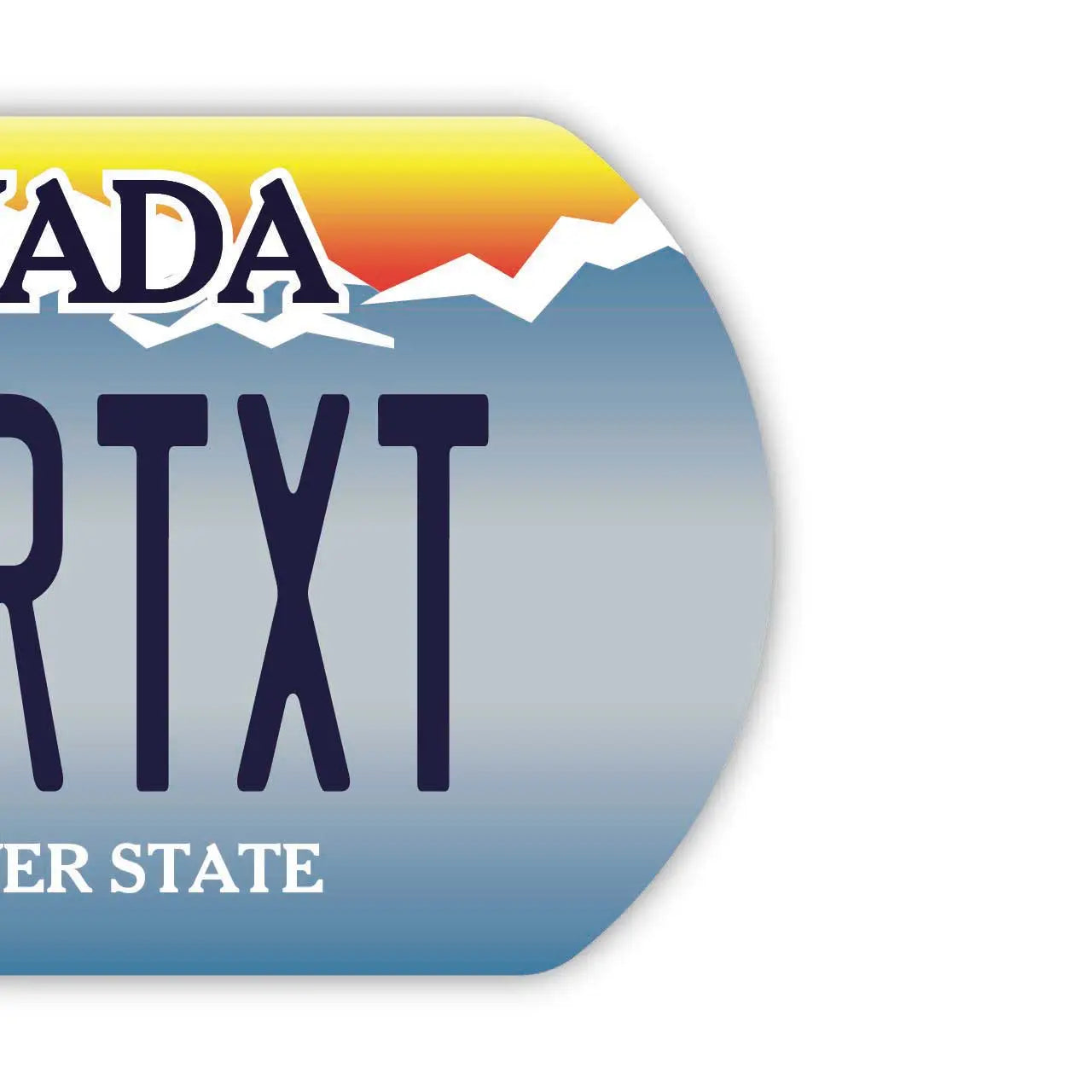 [Medaglietta identificativa per cani/Dog tag] Nevada/Portachiavi personalizzato a forma di targa americana