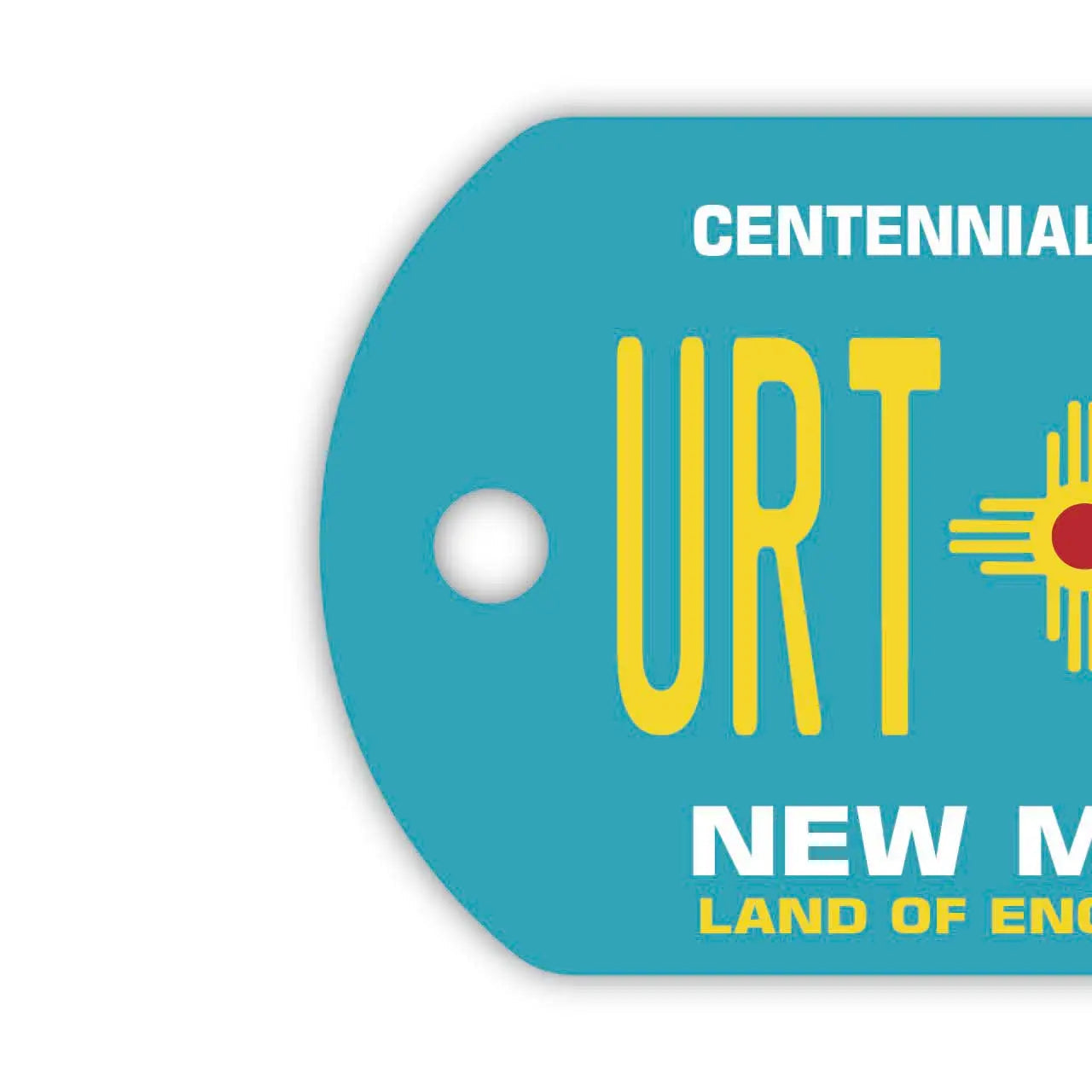 【Medaglietta identificativa per cani - Targhetta identificativa per cani】New Mexico / Portachiavi personalizzato a forma di targa americana originale