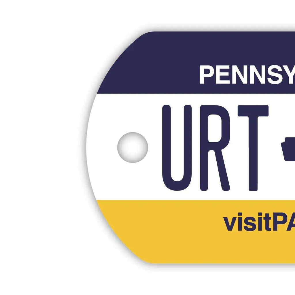 【Medaglietta identificativa per cani】Pennsylvania/Targhetta originale personalizzata a forma di targa americana