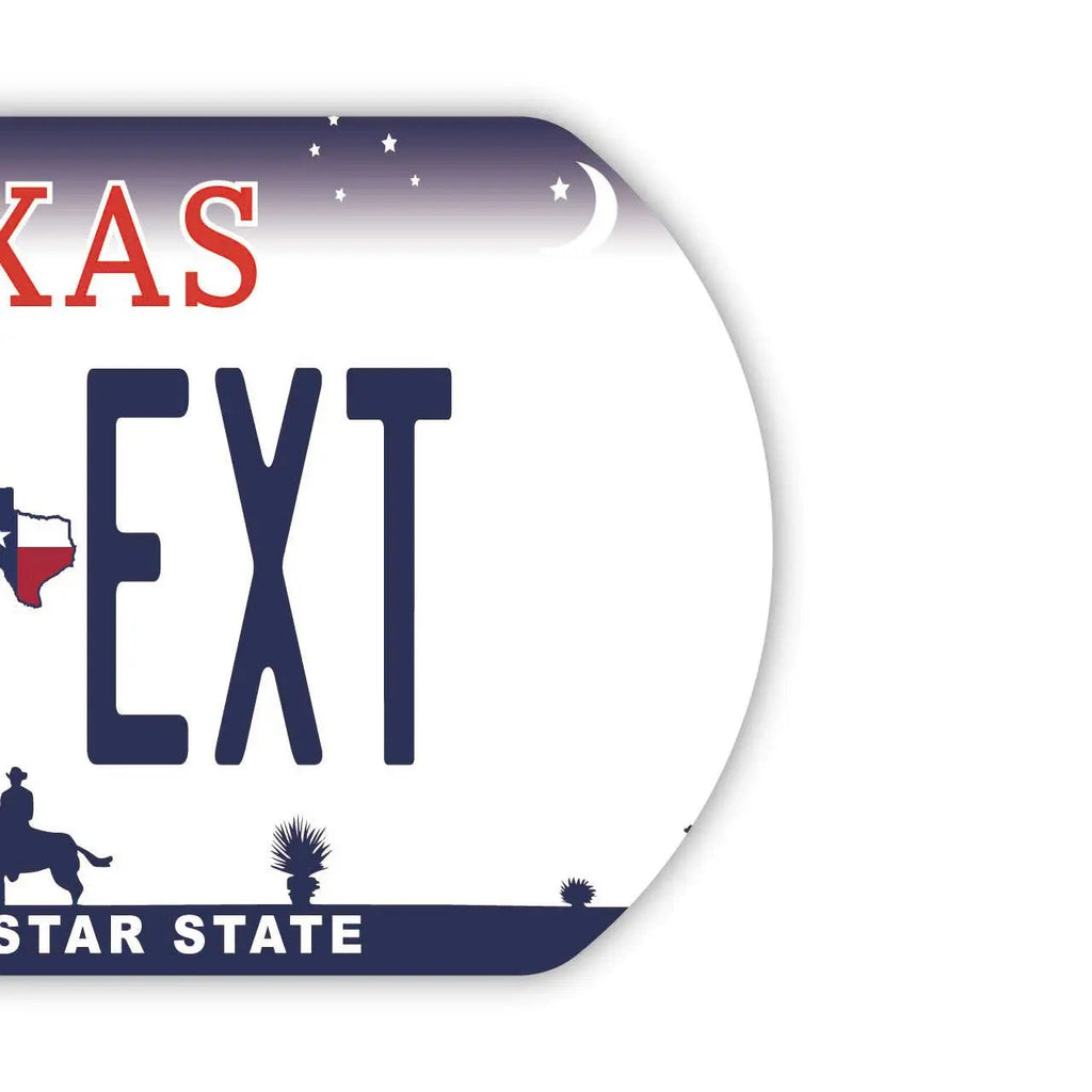 【Medaglietta identificativa per cani - Targhetta identificativa per cani】 Texas / Portachiavi personalizzabile a forma di targa americana originale