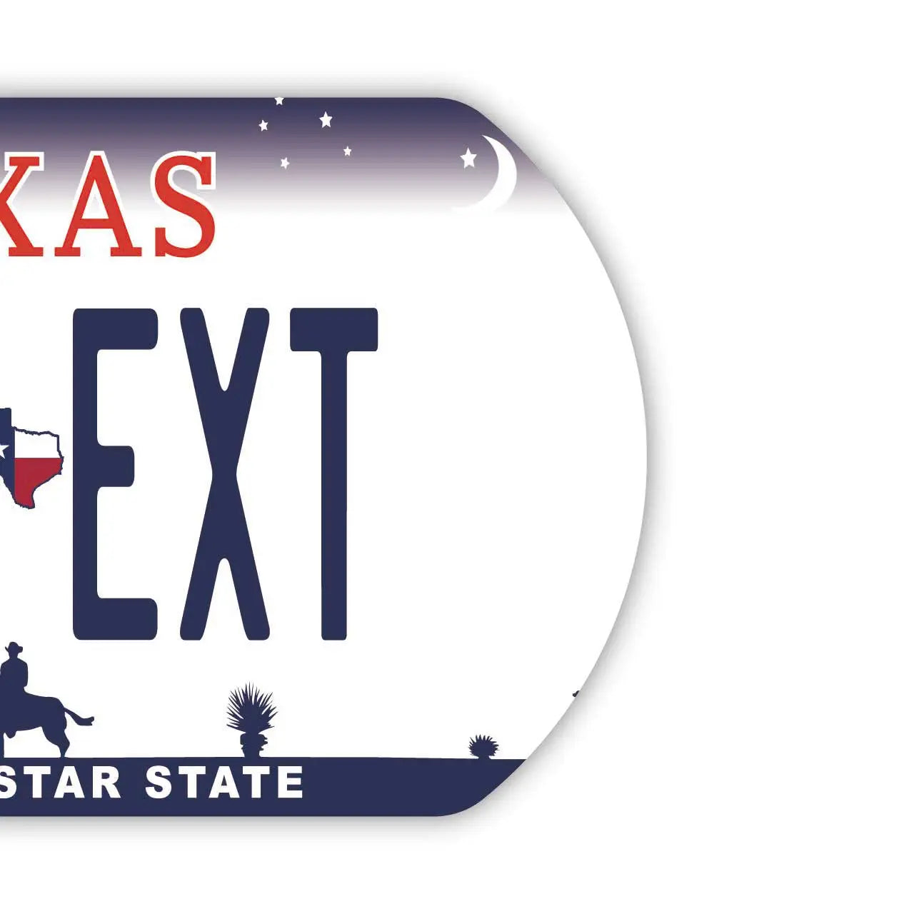 【Medaglietta identificativa per cani - Targhetta identificativa per cani】 Texas / Portachiavi personalizzabile a forma di targa americana originale
