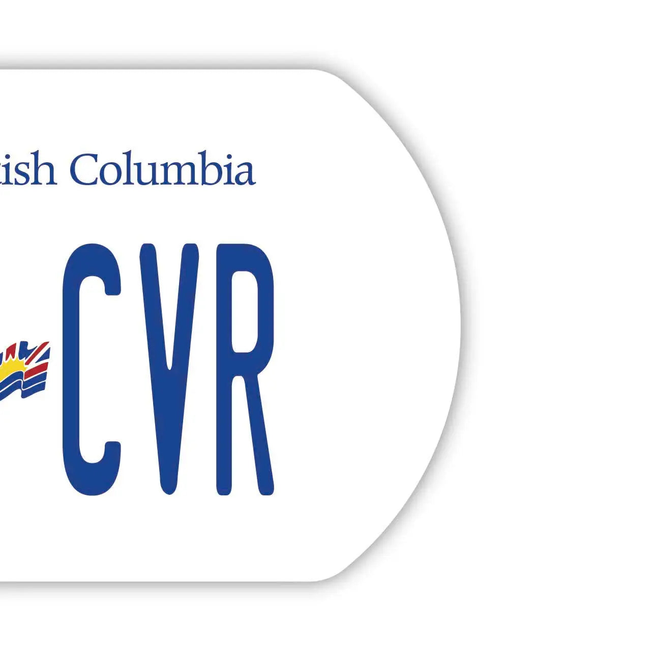 [Medaglietta per cani] British Columbia / Portachiavi personalizzato con targa canadese originale