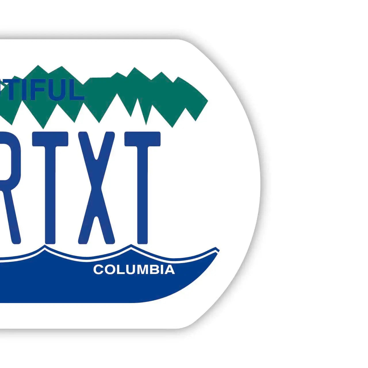 【Medaglietta identificativa per cani/Dog Tag】Columbia Britannica - Targhetta portachiavi personalizzata/originale a forma di targa canadese con nome