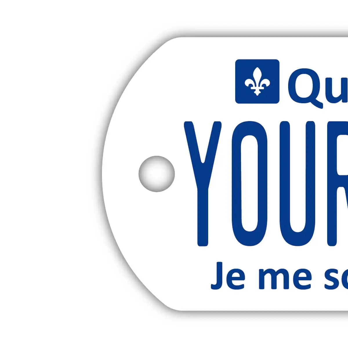 **Medaglietta per cani/dog tag identificativa** Quebec/targhetta canadese personalizzata con nome