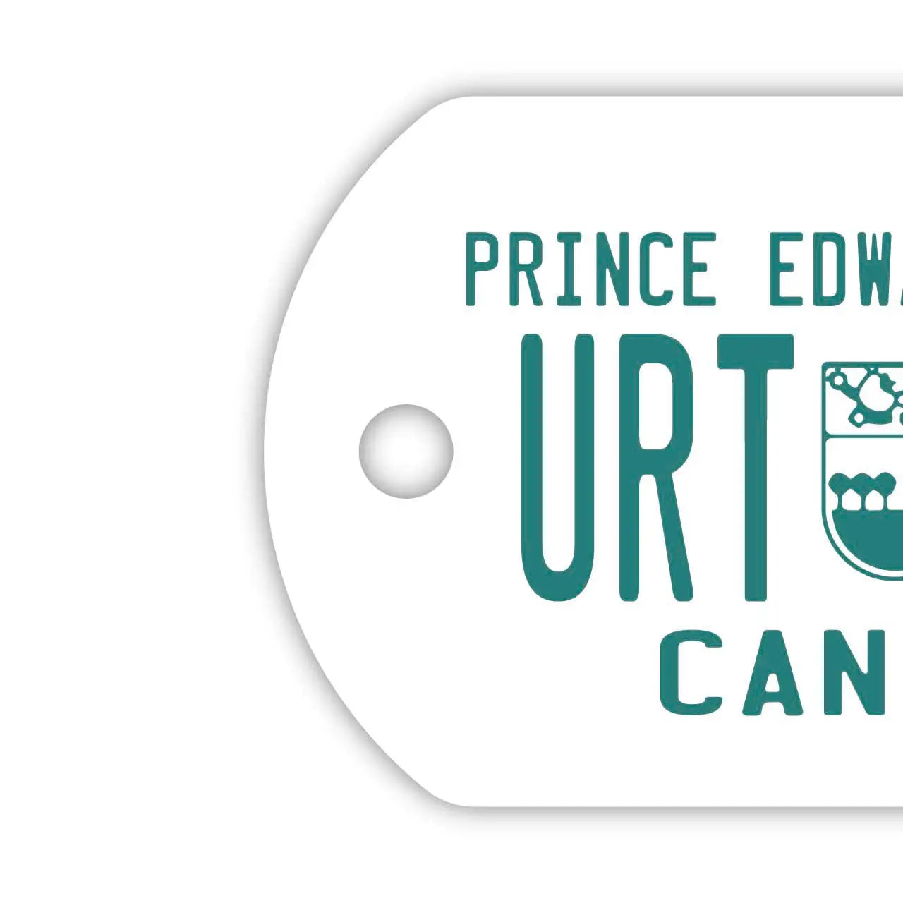 【Medaglietta identificativa per cani/Dog tag】Isola del Principe Edoardo/Portachiavi personalizzato a forma di targa canadese con nome