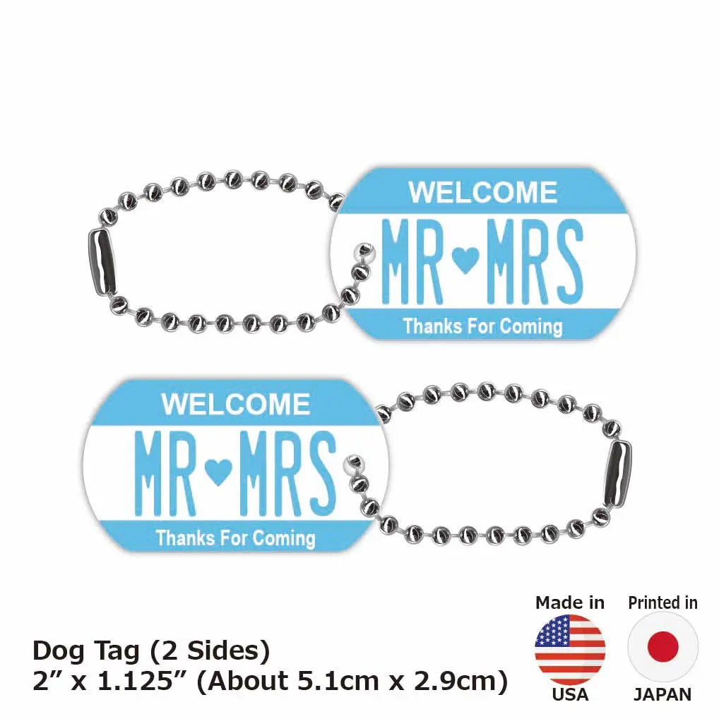 【Medaglietta identificativa per cani - Dog Tag】Colore blu / Targhetta identificativa personalizzata a forma di targa americana