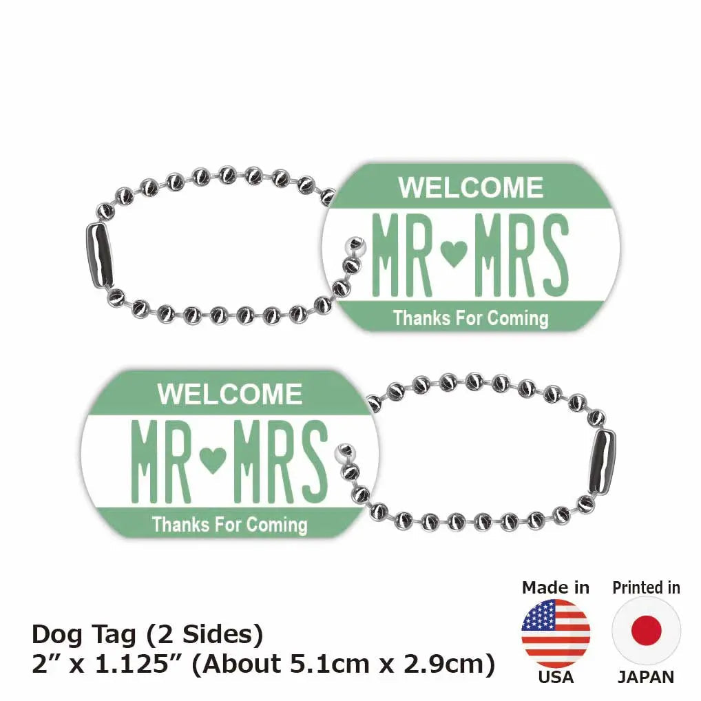 【Medaglietta identificativa per cani/Dog tag】Colore verde/Portachiavi personalizzato a forma di targa americana