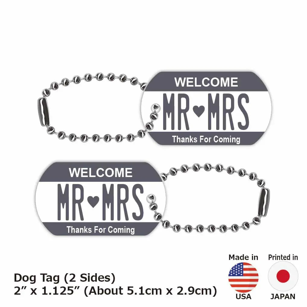 [Medaglietta per cani - Dog Tag] Colore grigio / Portachiavi personalizzato a forma di targa americana
