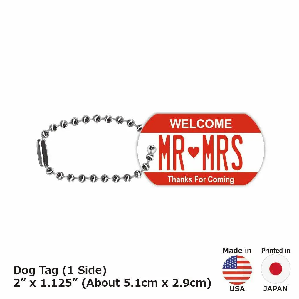 【Medaglietta identificativa per cani - Targhetta identificativa】Colore: Rosso / Portachiavi personalizzato a forma di targa americana