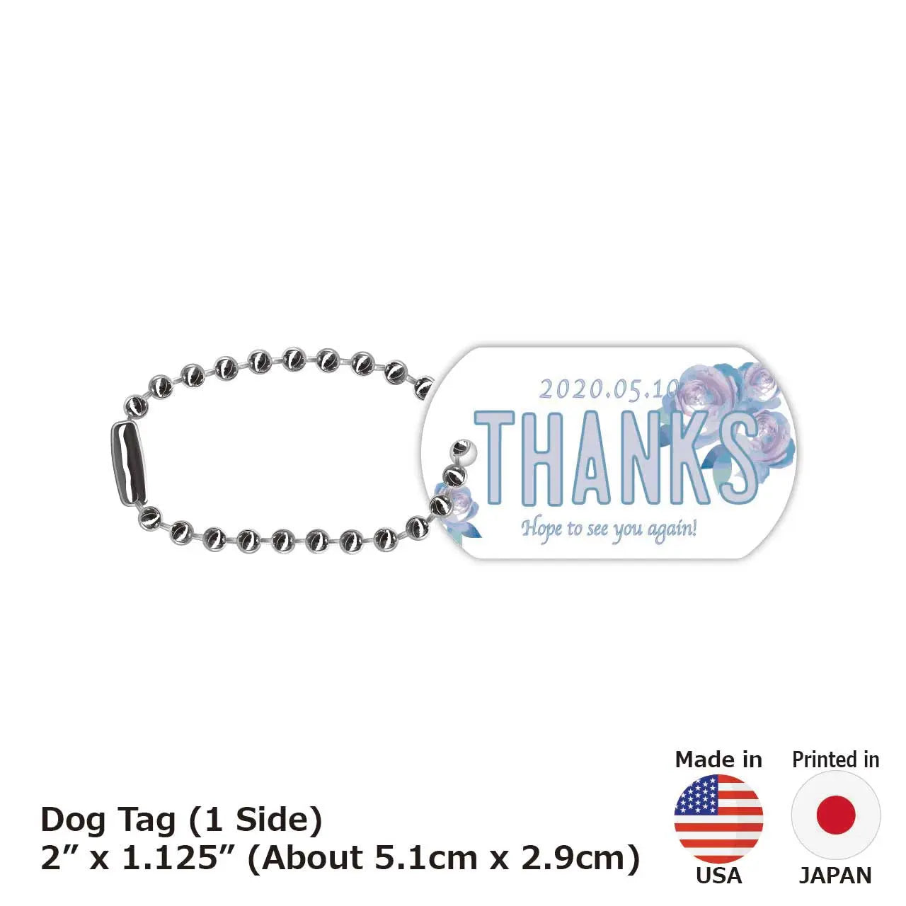 [Medaglietta identificativa per cani - Targhetta identificativa per cani] Festa della mamma - Rosa / Portachiavi personalizzato a forma di targa americana con nome