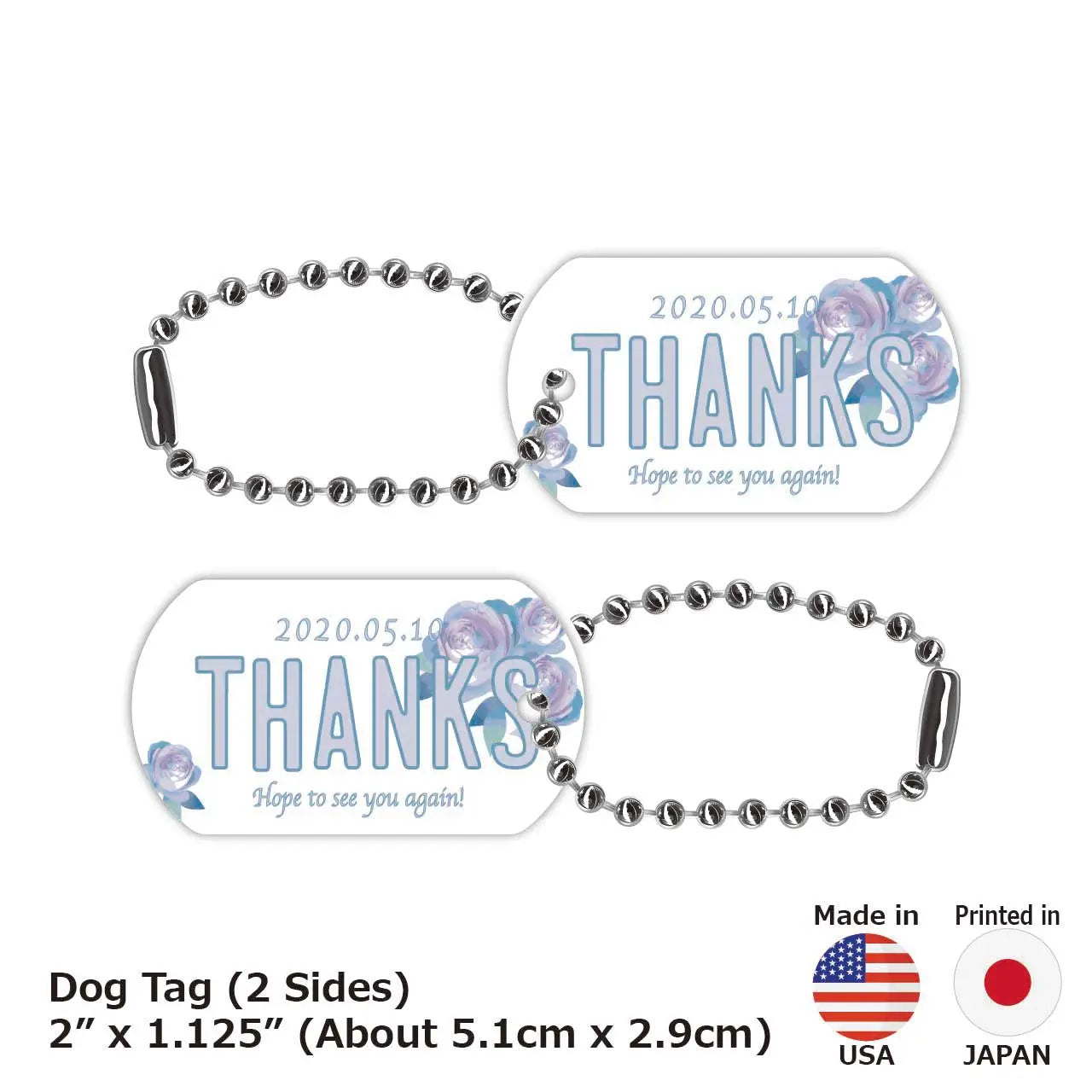 [Medaglietta identificativa per cani - Targhetta identificativa per cani] Festa della mamma - Rosa / Portachiavi personalizzato a forma di targa americana con nome