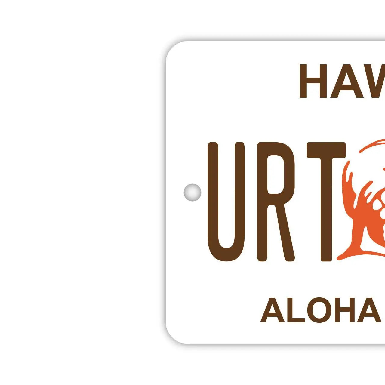 【Targhetta per specchietto retrovisore】Re Kamehameha delle Hawaii/Deodorante per auto a forma di targa americana originale
