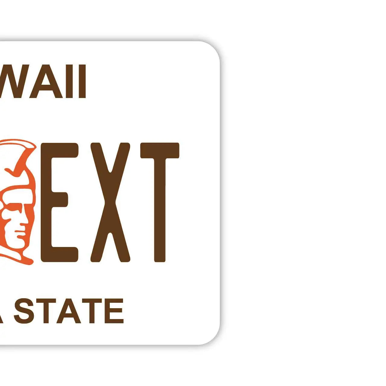 【Targhetta per specchietto retrovisore】Re Kamehameha delle Hawaii/Deodorante per auto a forma di targa americana originale