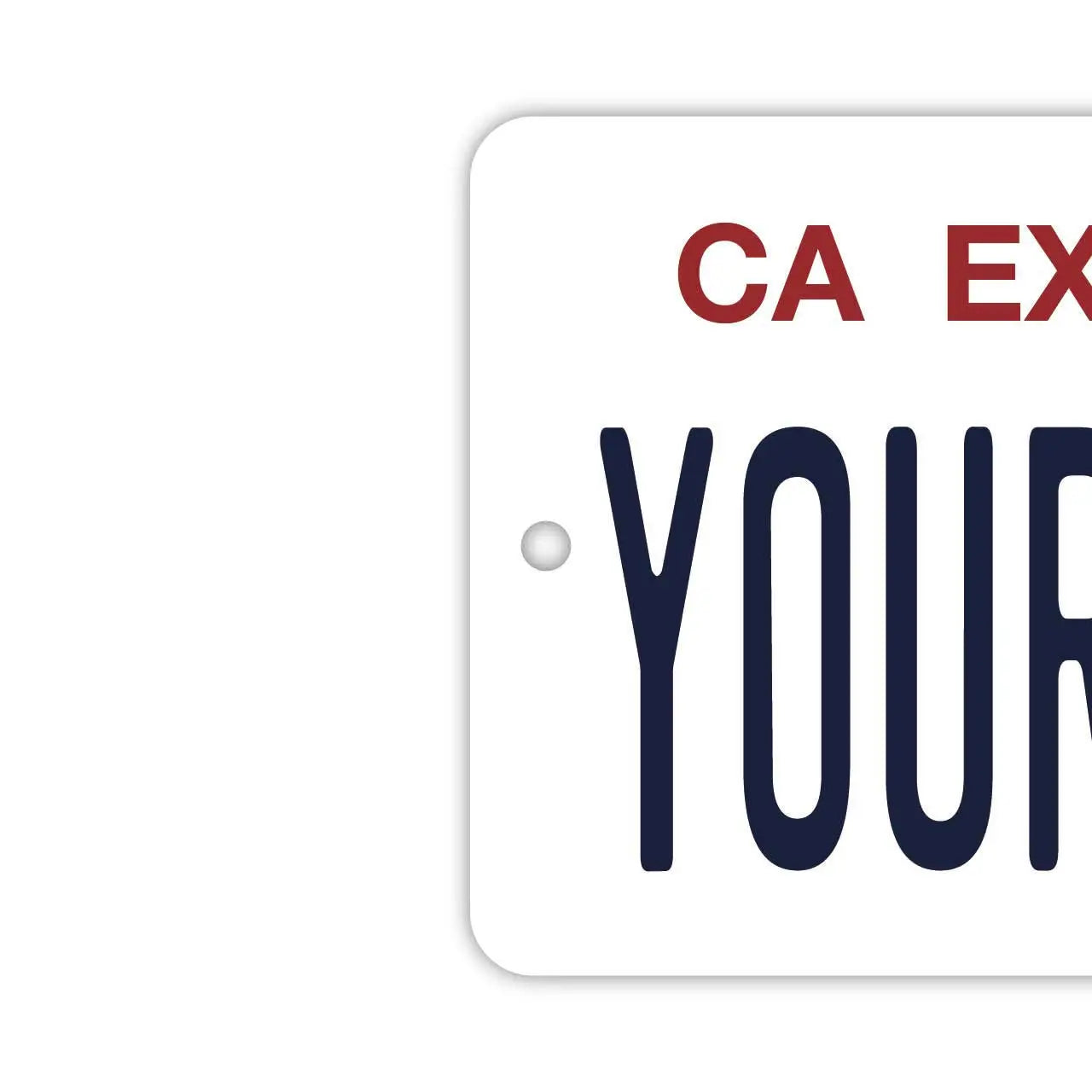 【Specchio targhetta】California (veicolo ufficiale)/Deodorante per auto a forma di targa americana originale