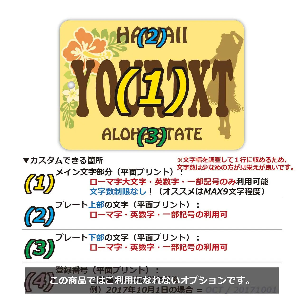 【Cartellino da appendere allo specchietto retrovisore】Hawaii Hula Girl/Deodorante per auto originale a forma di targa americana