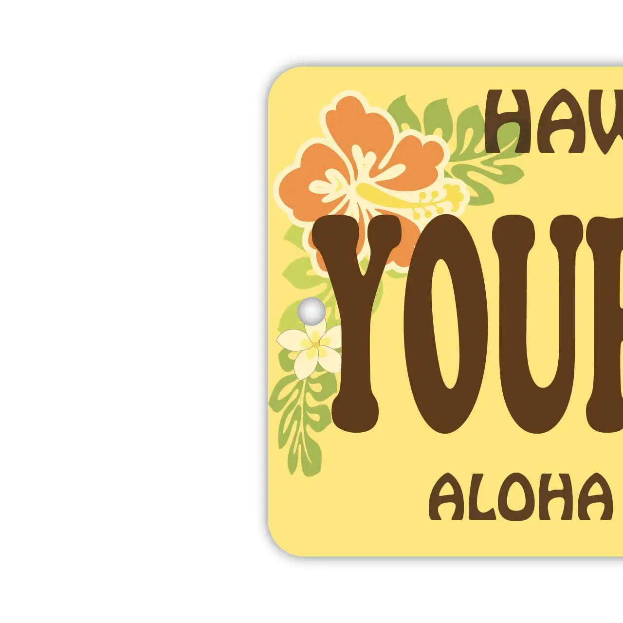 【Cartellino da appendere allo specchietto retrovisore】Hawaii Hula Girl/Deodorante per auto originale a forma di targa americana