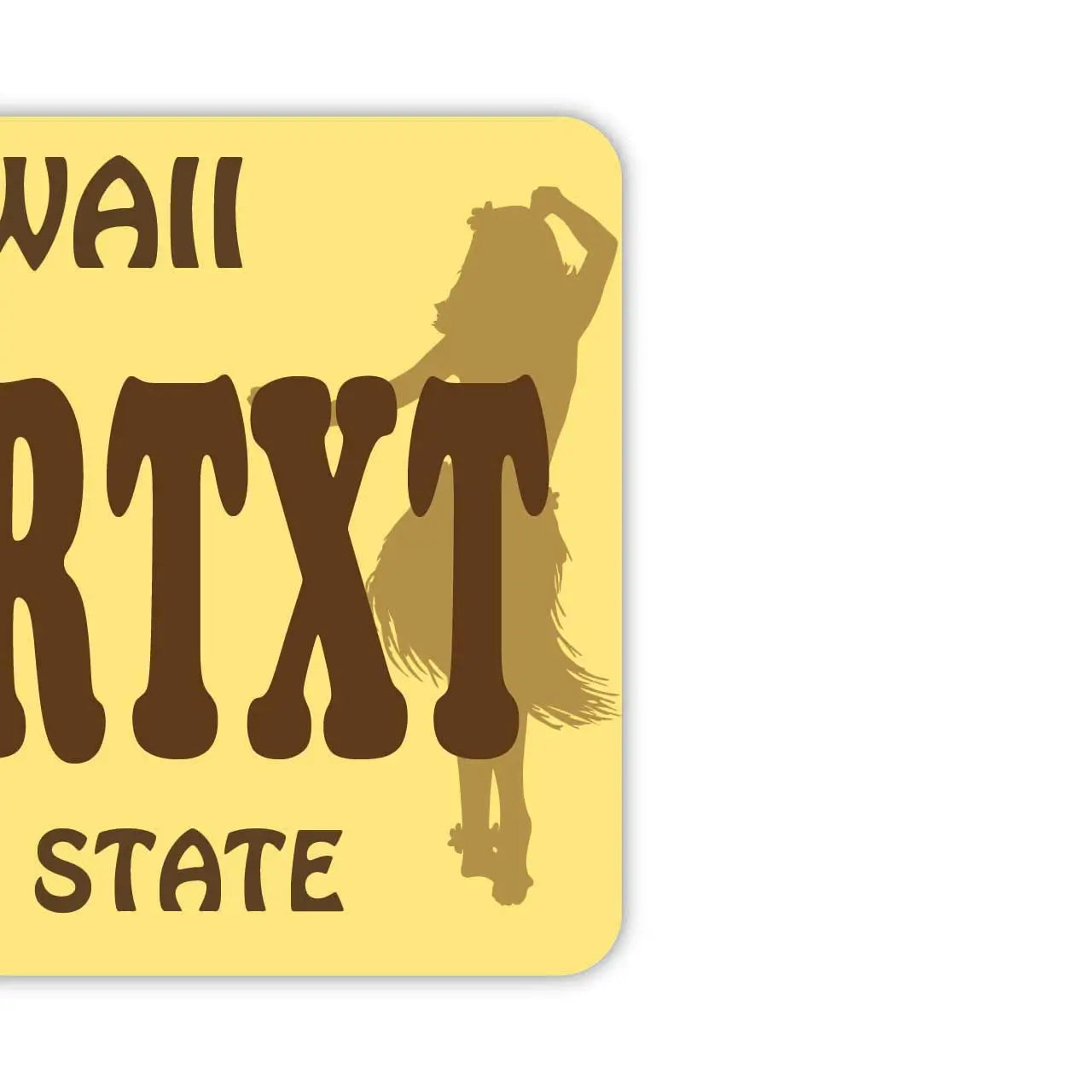 【Cartellino da appendere allo specchietto retrovisore】Hawaii Hula Girl/Deodorante per auto originale a forma di targa americana