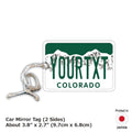 【Mirror Tag】Colorado/Deodorante per auto originale a forma di targa americana
