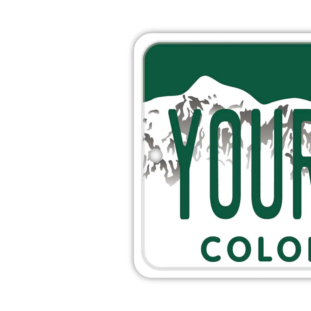 【Mirror Tag】Colorado/Deodorante per auto originale a forma di targa americana